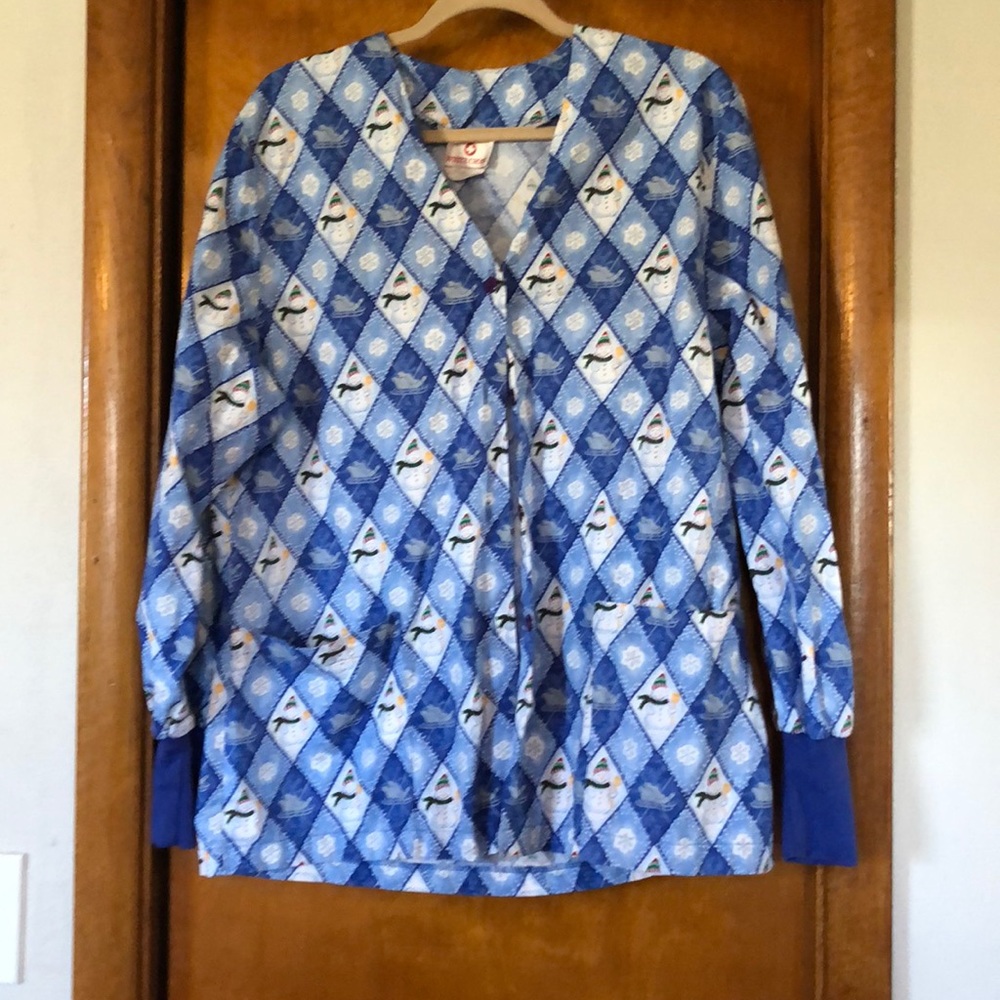 Winter Christmas lab coat